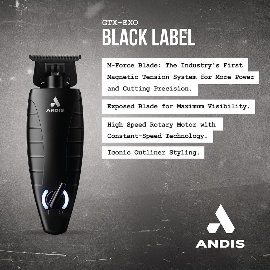 Andis GTX-EXO Black Label Special Edition Cordless Lithium-ion Beard & Hair Trimmer I8211