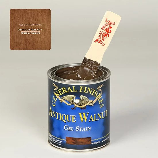General Finishes Gel Stain Oil Based Antique Walnut Quart G875