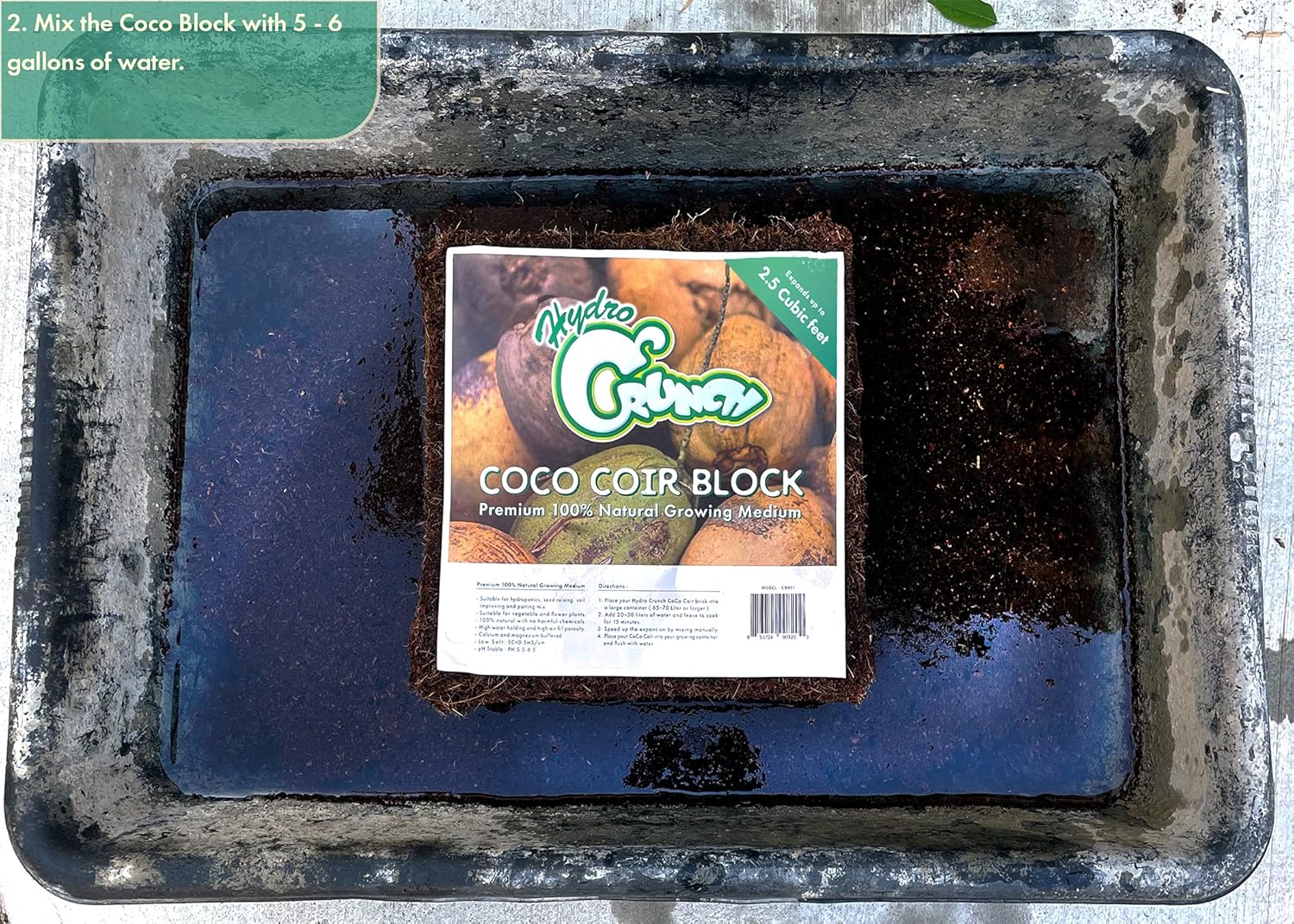 Coco Coir Block 2.5 Cubic Ft 2-Pack a7