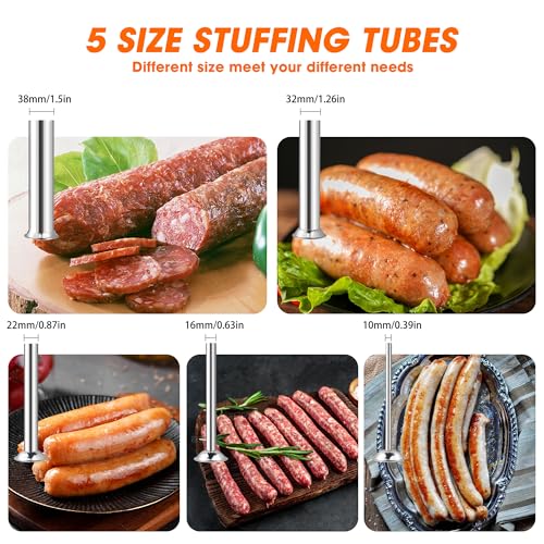 Hakka Commercial 22LB Stainless Steel Electric Sausage Stuffer V65198