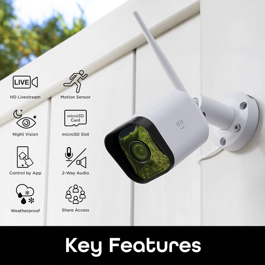 Outdoor Security Camera 1080p WiFi Weatherproof Night Vision 2 Pack k7