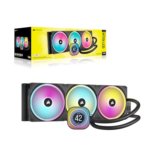 CORSAIR iCUE Link H150i LCD Liquid CPU Cooler 360mm AIO White L65645