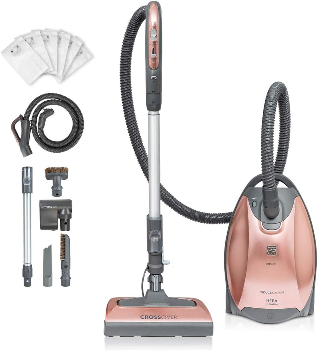 Vacuum Cleaner HEPA Bagged Canister 2-Motor Suction Pet Tool a7