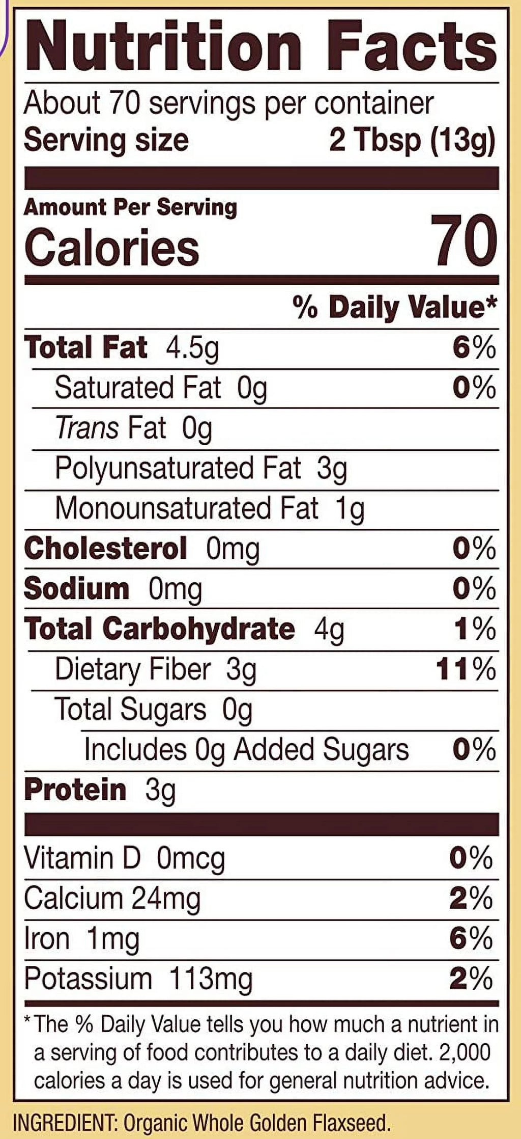 Bob's Red Mill Organic Golden Flaxseed Meal, 32 oz (Pack of 2) P96035