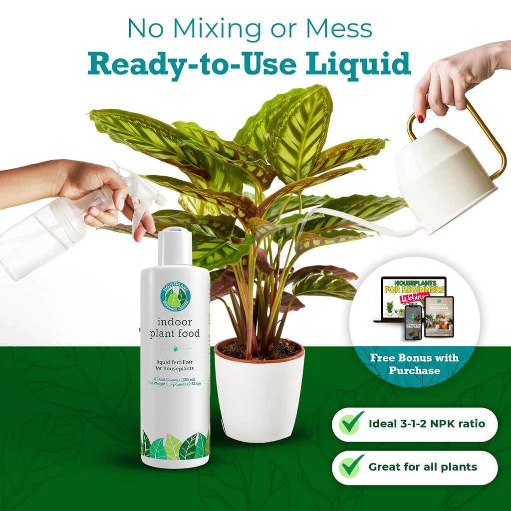 Indoor Plant Food Organic Liquid Fertilizer for Pothos Peace Lily Monstera Cactus 8 oz k7