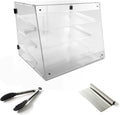 Pastry Display Case - 3-Tier Commercial Countertop Bakery Display Case - Pastry Display Case with Rear Door, includes Serving Tongs and Dough Scraper - Ideal for Baked Goods, Cookies, and Pastries
