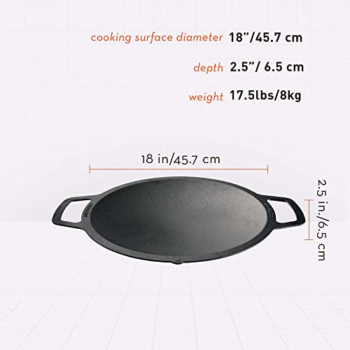 Solo Stove Large Cast Iron Wok Top for Bonfire and Yukon Fire Pit A729