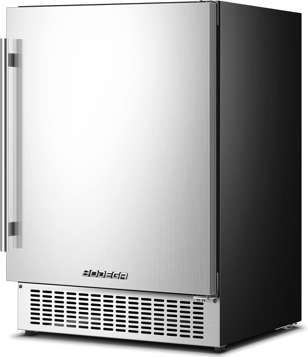 BODEGA Beverage Cooler 24 Inch, Built-in and Freestanding Beverage Refrigerator 180 Cans, Stainless Steel Under Counter Beverage Fridge with Advanced Cooling System, Adjustable Shelf, Energy Saving, Perfect for Soda, Water, Beer, etc.