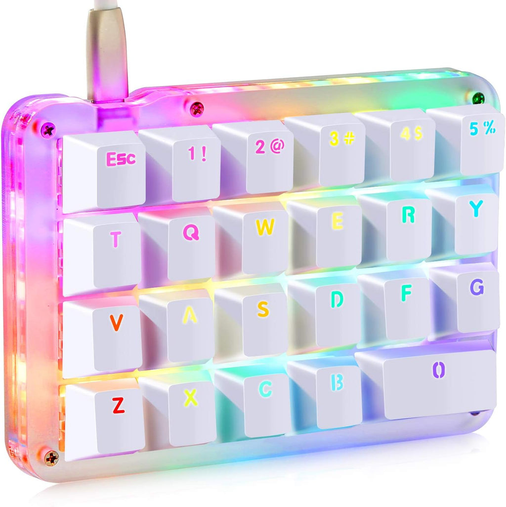 Macro Mechanical Keyboard RGB Backlit 23 Keys Red Switches k7