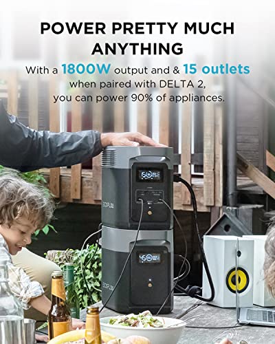 EF ECOFLOW Solar Generator DELTA2 with 220W Solar Panel, Portable Power Station Z81983