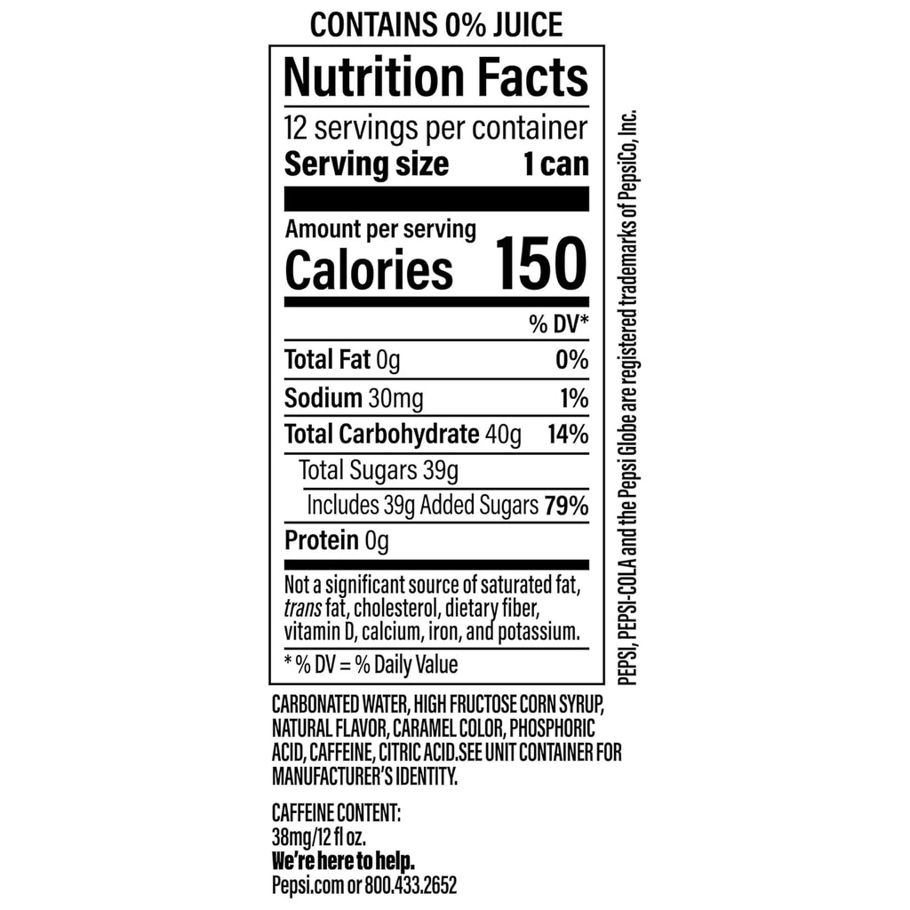 Pepsi Cola Lime Soda Pop, 12 fl oz Cans, 12 Pack J138