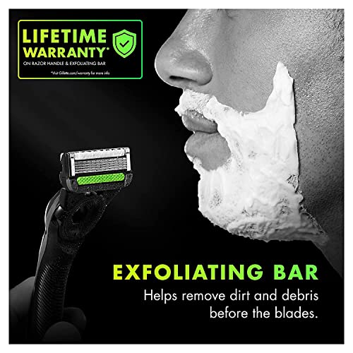 Gillette Labs Men’s Razor Blade Refills with Exfoliating Bar, 10 Cartridges L930