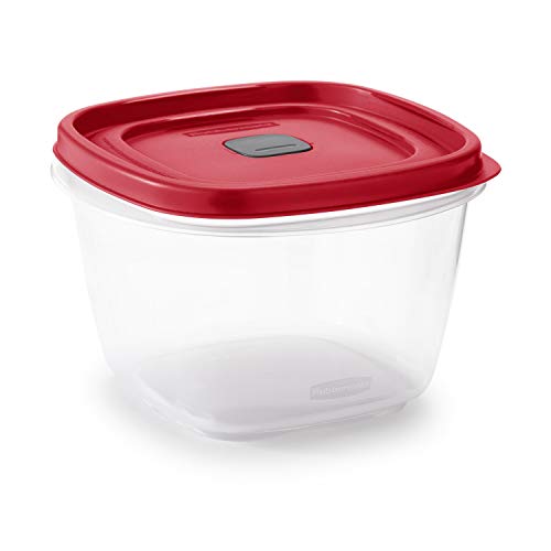 Rubbermaid Easy Find Lids 7-Cup Food Storage Container, Racer Red, 2-Pack W928680