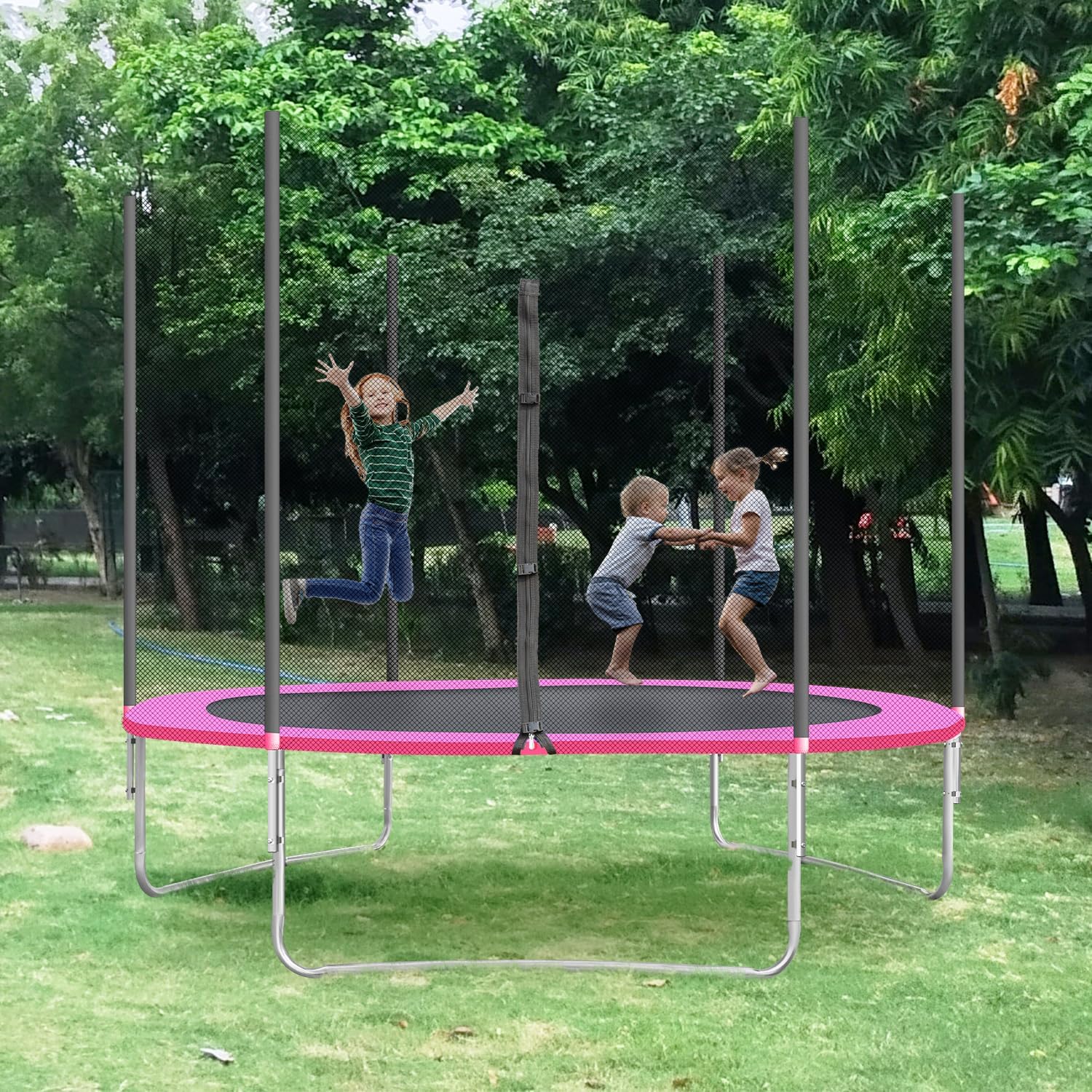 Trampoline with Enclosure for Kids and Adults 10FT a7