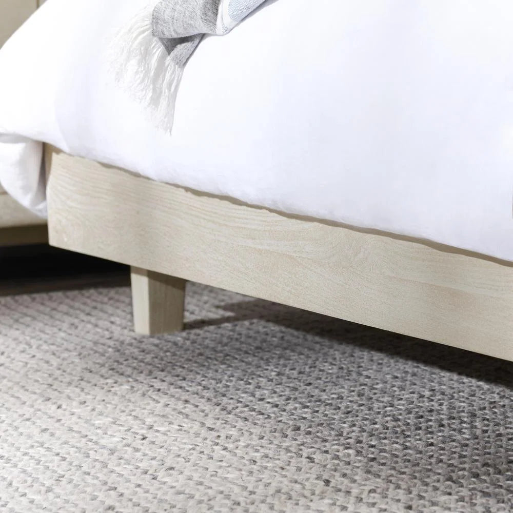 Classic Home Reece Mango Wood Queen Bed White U726752