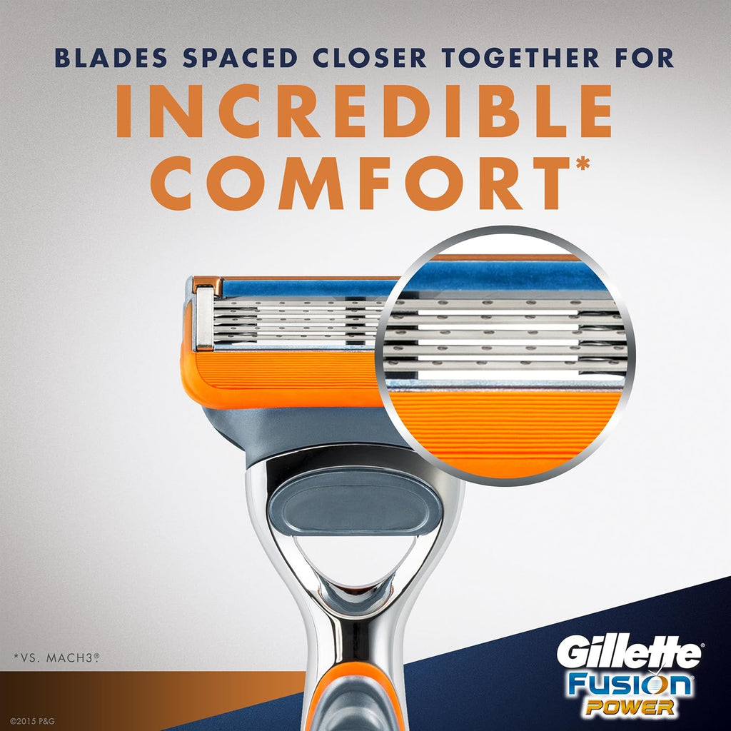 Gillette Fusion Power Men's Razor Blade Refills, 8 Count J6555