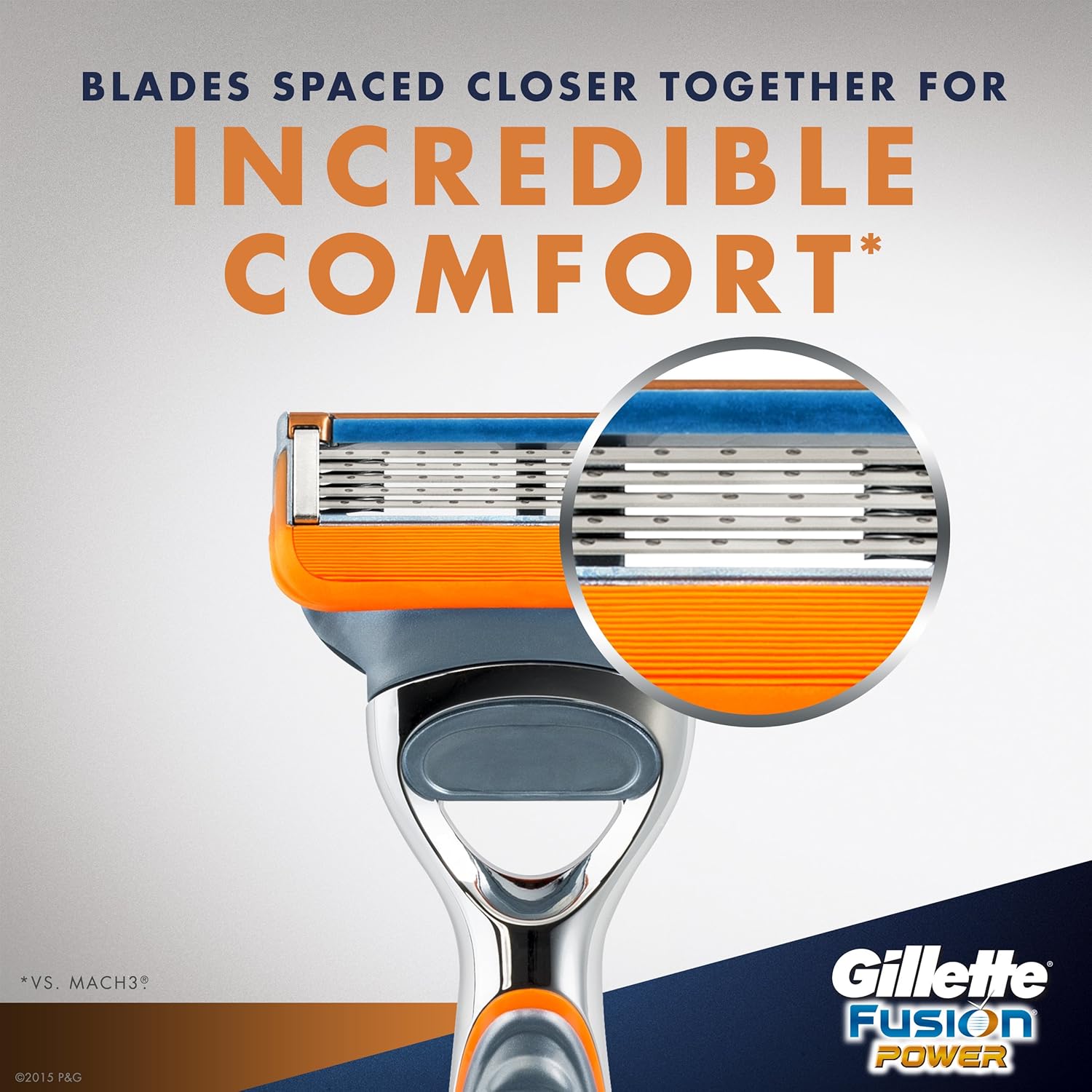 Gillette Fusion Power Men's Razor Blade Refills, 8 Count J6555