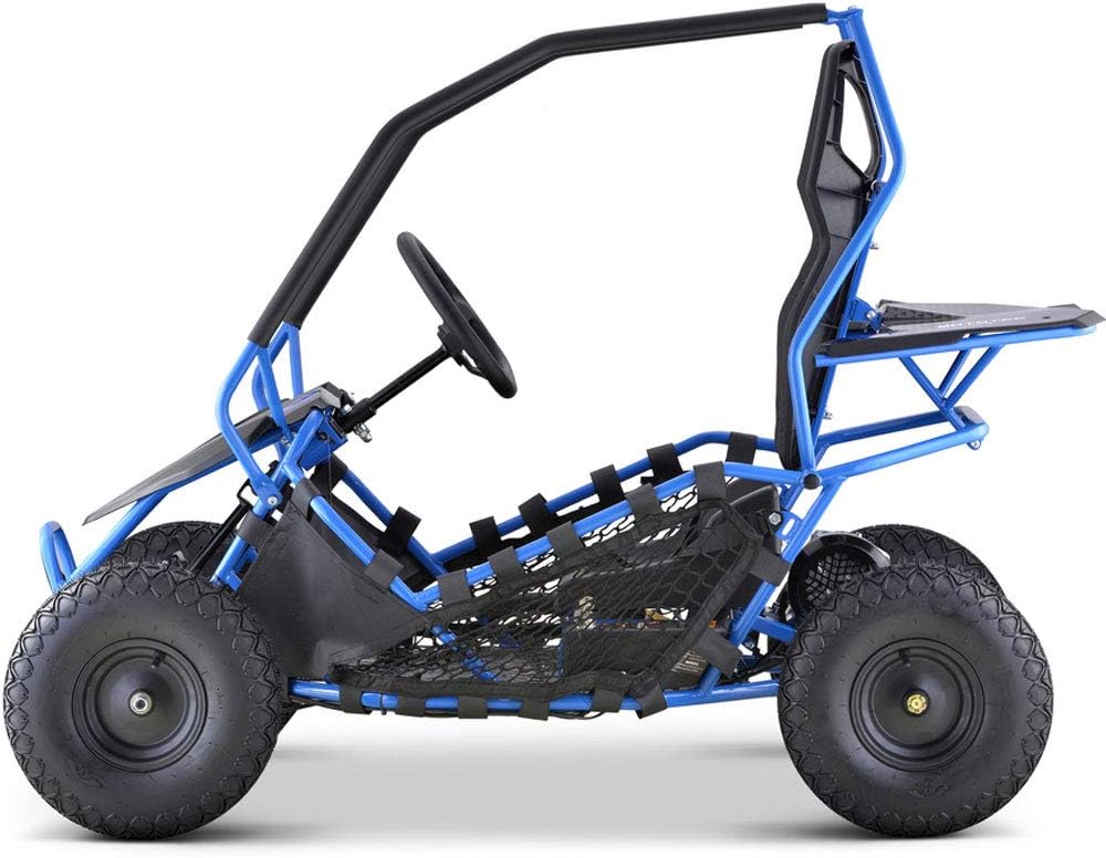 MotoTec Maverick 1000w Kids Electric Go Kart Blue P7484