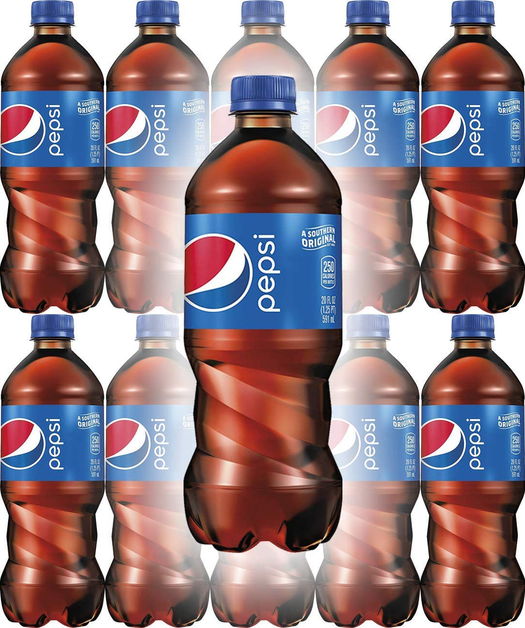 Pepsi Soda 20oz Bottles, 24-Pack K903796