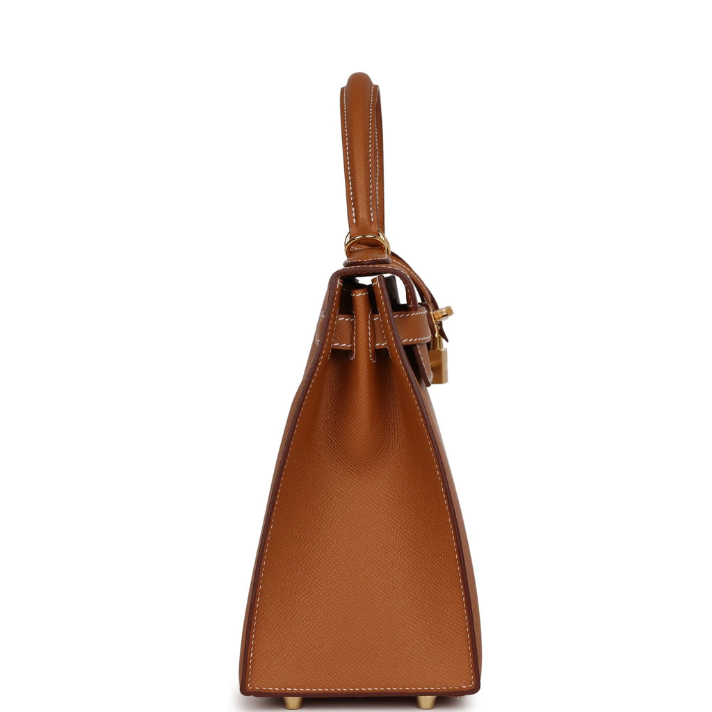 Gold Epsom Leather Handbag a7