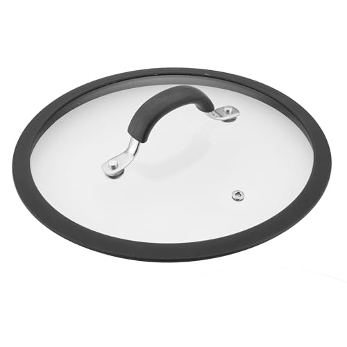 Rachael Ray Cook + Create Hard Anodized Nonstick Saucier Pan with Lid, 4.5 Quart, Black J558