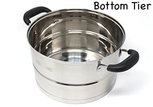 CONCORD 3 Tier Stainless Steel Steamer Set 32 cm U104908