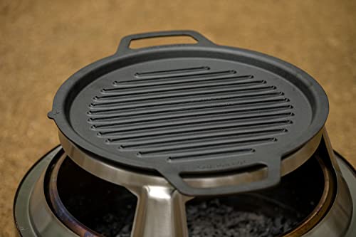 Solo Stove Bonfire Cast Iron Grill Cooking Bundle 2.0 Smokeless Fire Pit with Stand and Grill X417799