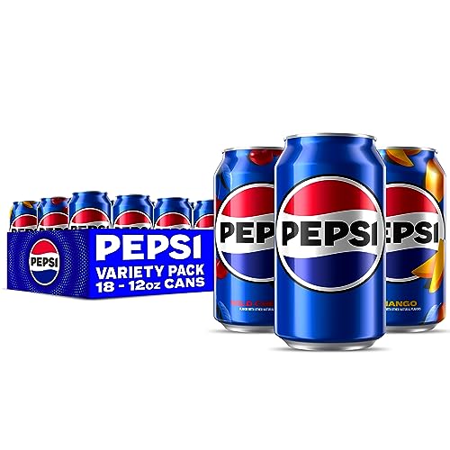 Pepsi Nitro, Draft Cola & Vanilla Draft Cola Variety Pack, 13.65oz Cans (12 Pack)