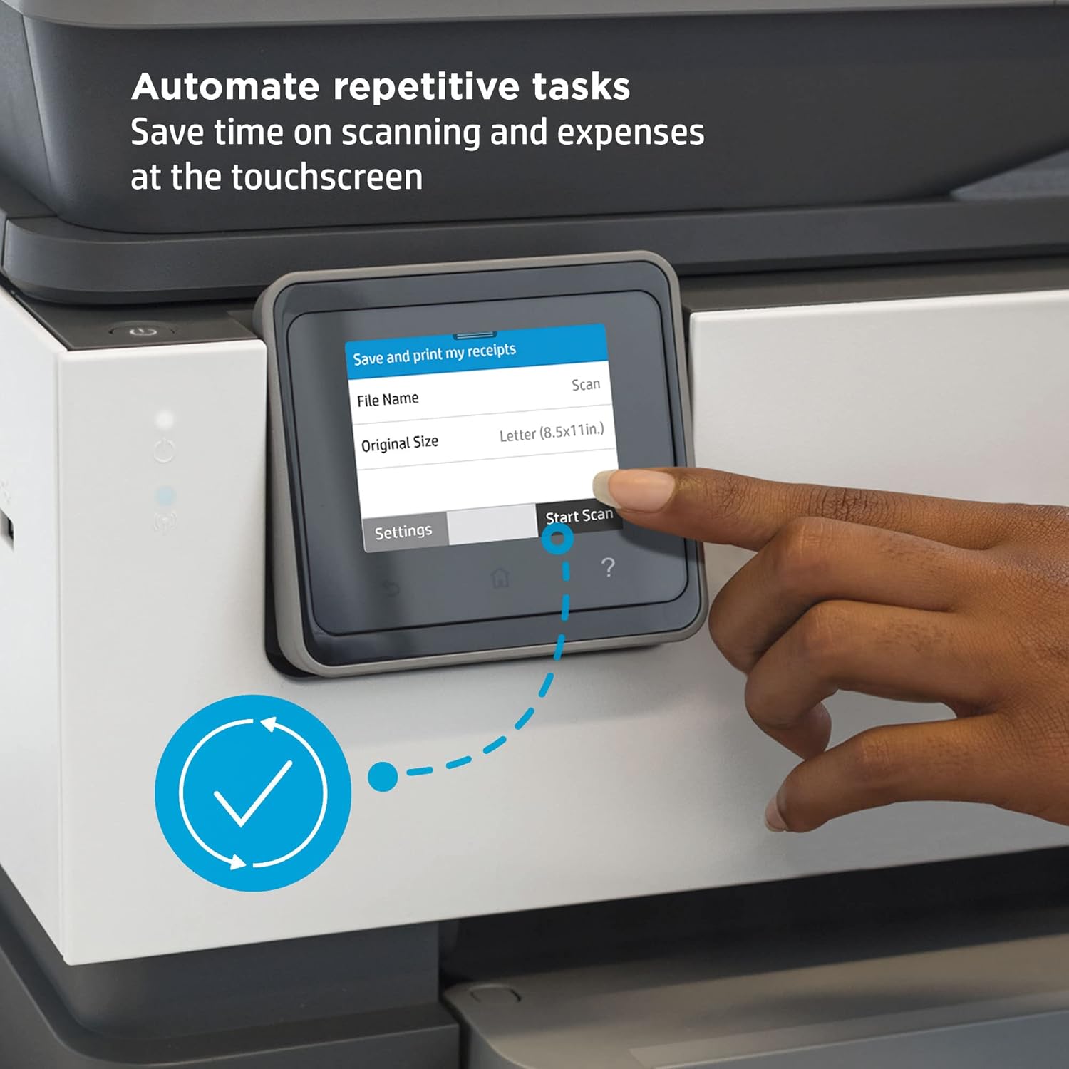 Wireless All-in-One Inkjet Printer with Auto 2-Sided Print Copy Scan Fax, 22ppm, Touchscreen Display k7m