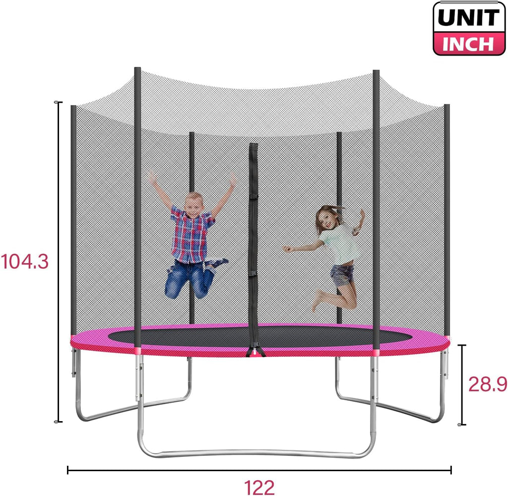 Trampoline with Enclosure for Kids and Adults 10FT a7
