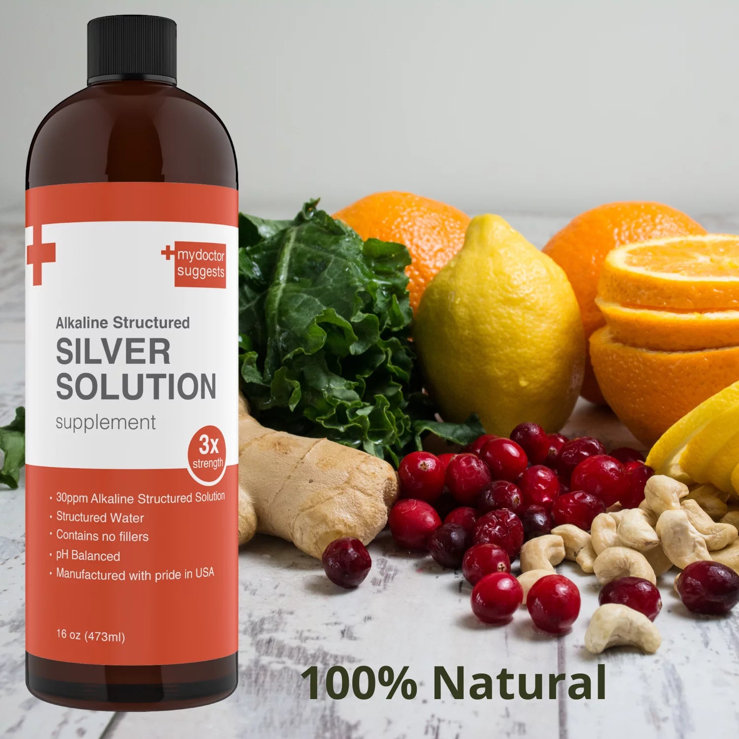 Colloidal Silver Liquid 30ppm pH Balanced - 16 oz H716230