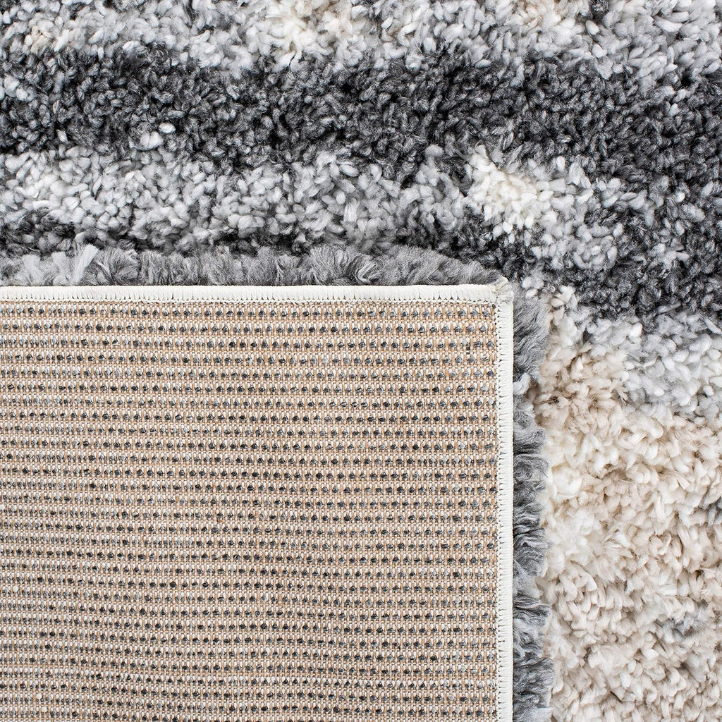 SAFAVIEH Fontana Shag Area Rug - 8' x 10', Grey & Ivory M6282