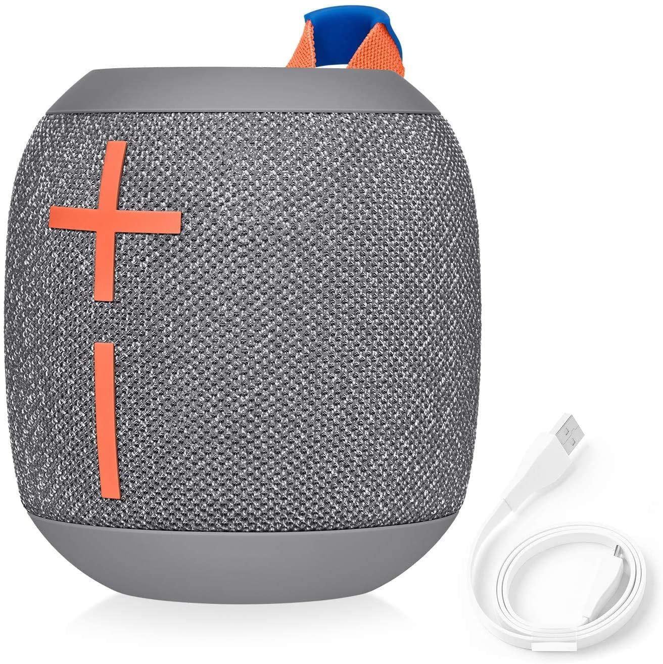 Logitech WONDERBOOM 2 Portable Waterproof Bluetooth Speaker, Crushed Ice Grey S3014