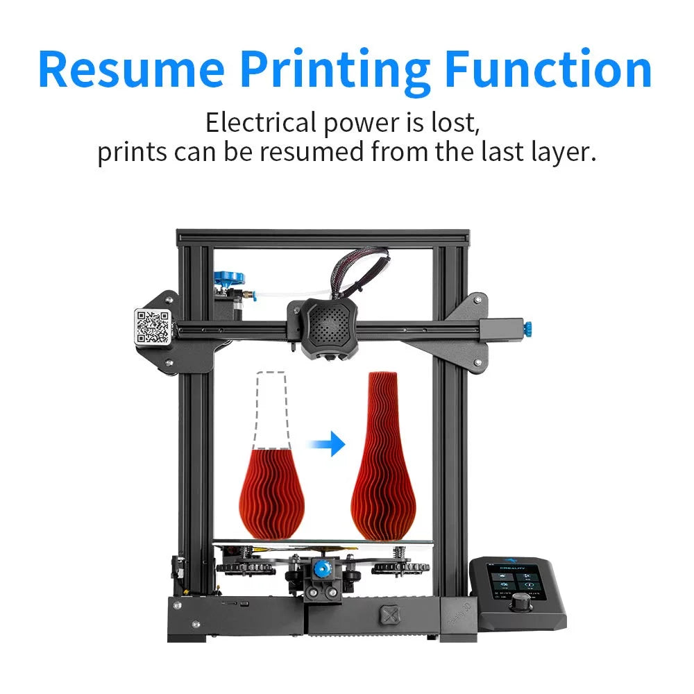 3D Printer 220x220x250mm Aluminum Black k7