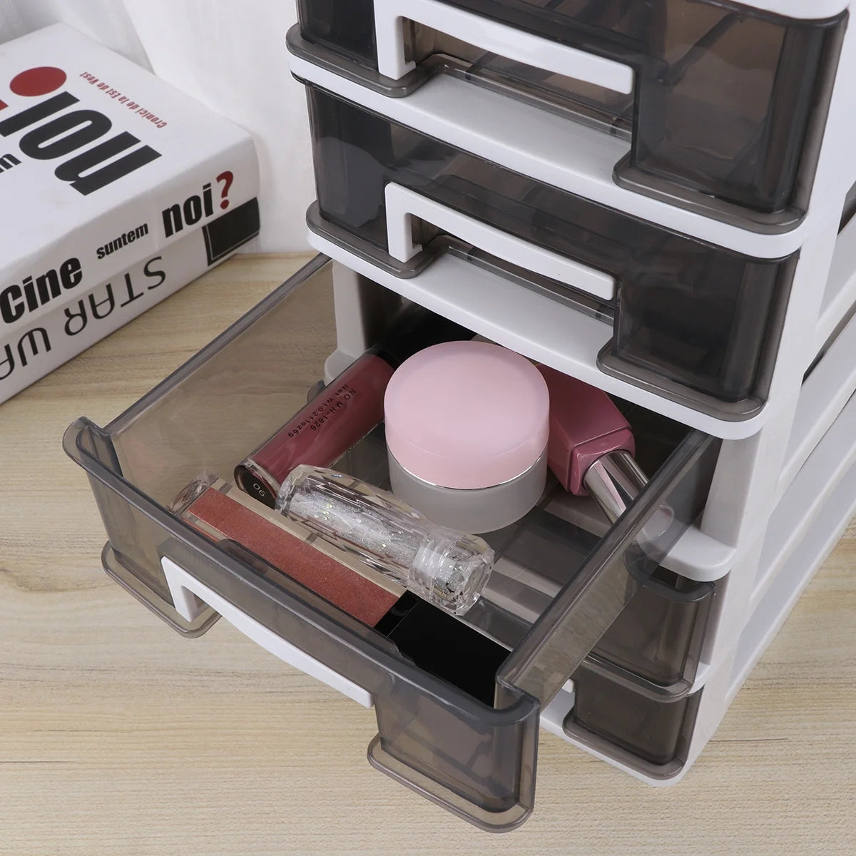 Plastic 5-Layer Storage Cabinet with Drawers S570484