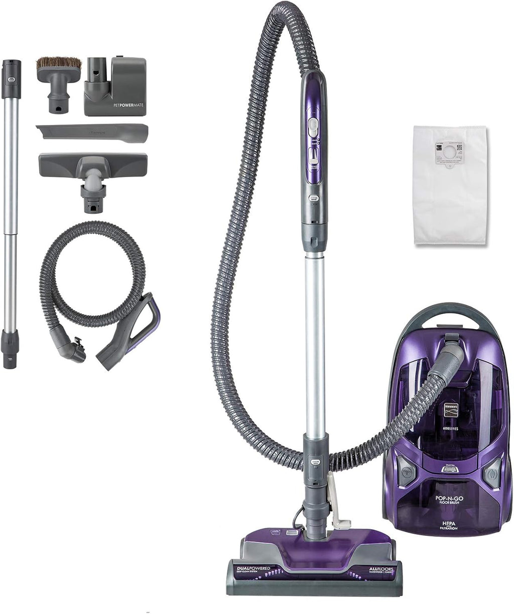 Vacuum Cleaner HEPA Bagged Canister 2-Motor Suction Pet Tool a7