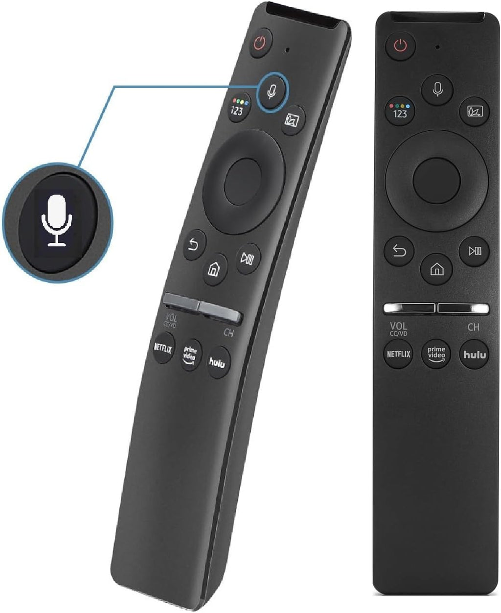 (2 Pcs) Voice Remote Replacement for Samsung-TV-Remote, for Samsung-Crystal UHD QLED Curved 4K 8K Smart TVs(2020/2021)