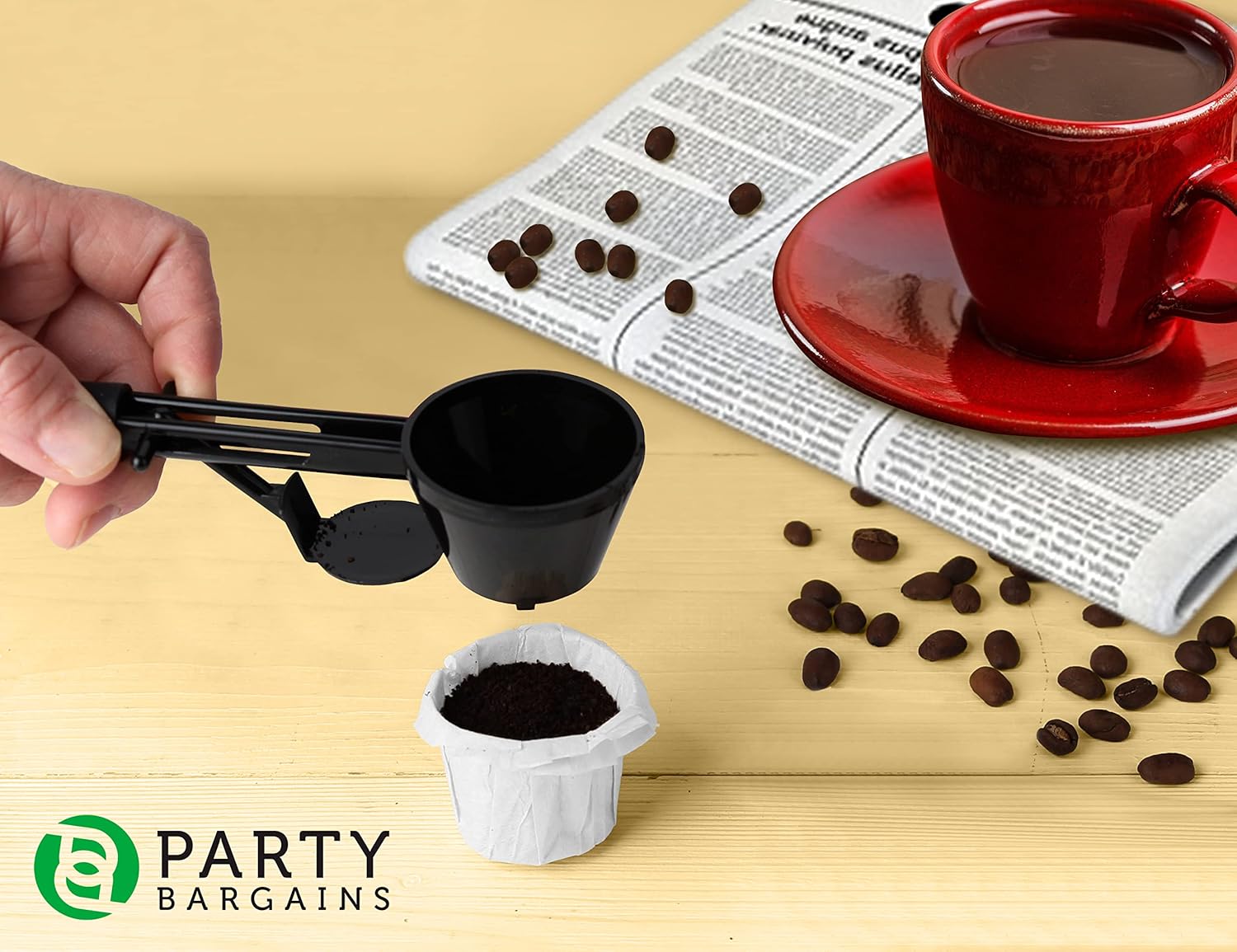 Party Bargains Coffee Scoop for Keurig Reusable K Cups - Black I42203