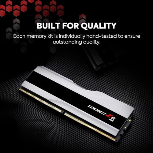G.SKILL Trident Z5 RGB DDR5 RAM 64GB (2x32GB) 6400MT/s CL32 Desktop Memory UDIMM - Matte Black T18995
