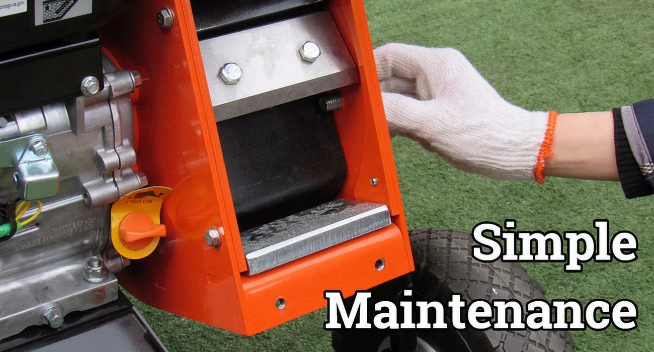 Wood Chipper Shredder Mulcher 7HP Gas Powered Compact 3 Inch Max Capacity a7