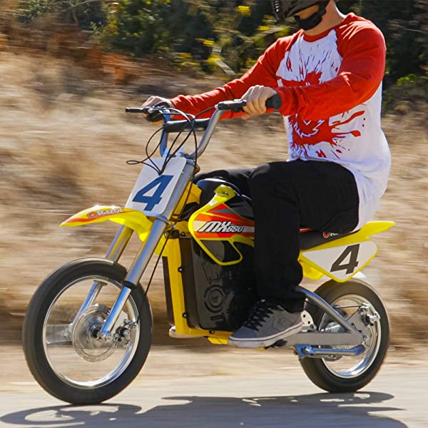 Electric Motocross Off-Road Bike MX650 Yellow k7p