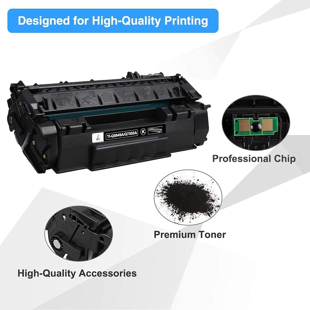 Toner Cartridge for HP 49A 53A Black 2-Pack k7