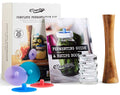 Masontops Fermentation Jar Starter Set, Easy Vegetable Fermentation Kit, Includes Mason Jar, Pickle Kit with Fermentation Lids & Fermentation Weight