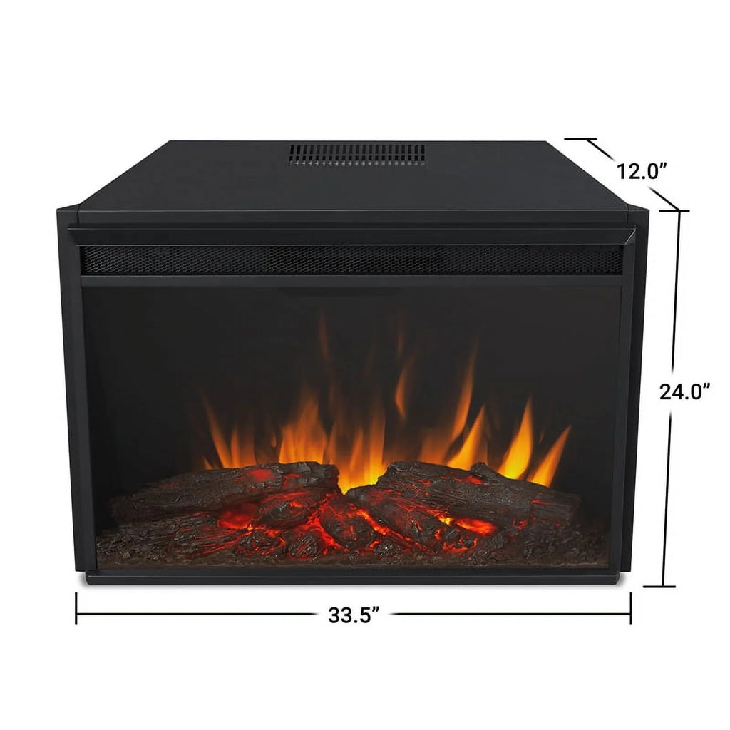 Real Flame Manus 64" Electric Fireplace in White V3538