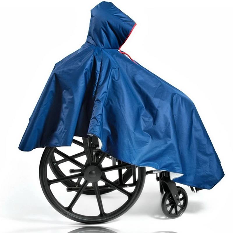 Wheelchair Winter Poncho Navy k7m