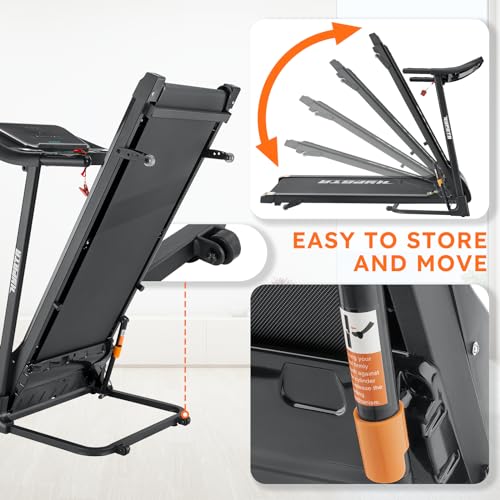 Folding Electric Treadmill with Incline for Home Running Walking a7