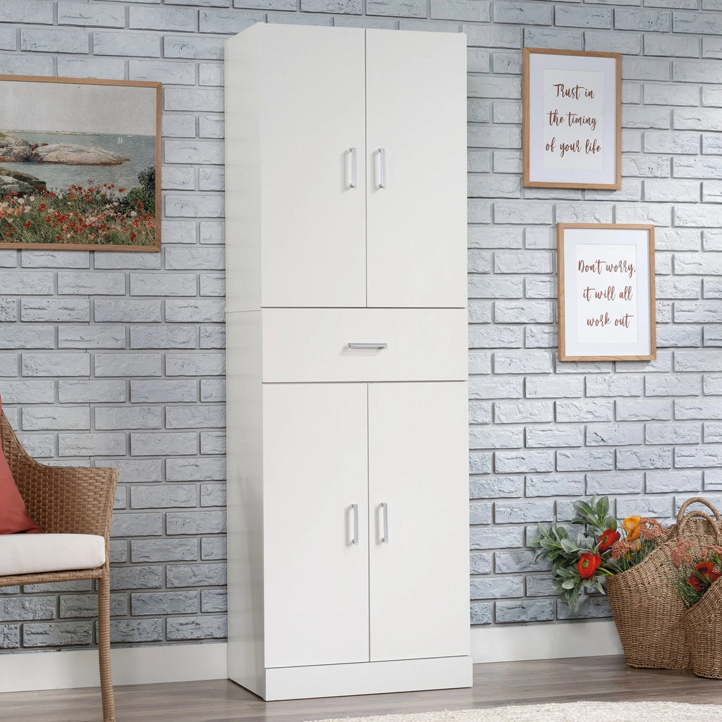 Sauder Select Engineered Wood Storage Cabinet, White O1582