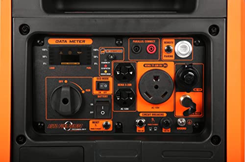 Quiet 6800-Watt Dual Fuel Portable Inverter Generator with Electric Start k7