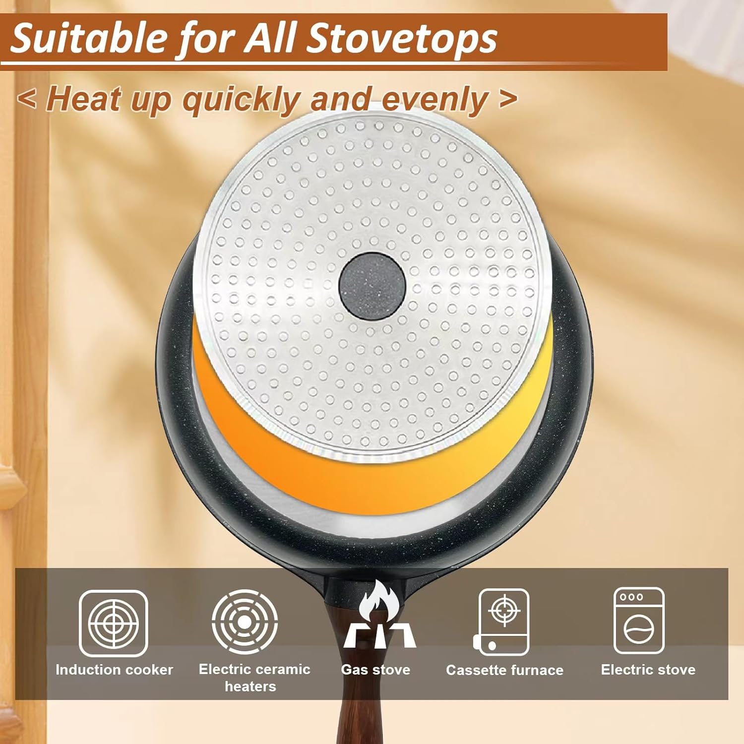 12.5" Cast Iron Stir Fry Pan X855187