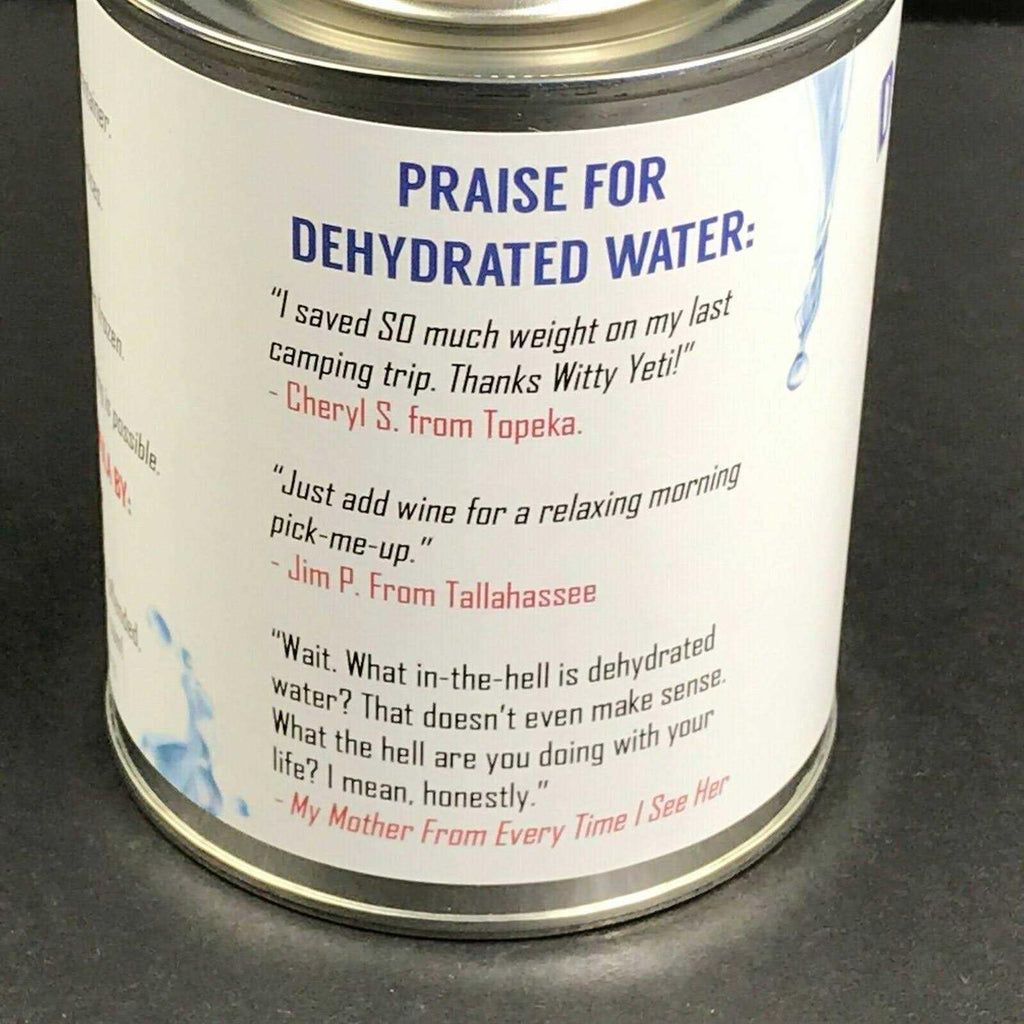 Dehydrated Water 16oz Can Camping Survival Supply Gag Gift a7